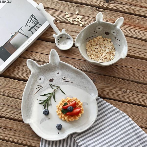 ceramic totoro plate steak dish bowl spoon cartoon style tableware dinner porcelain dinnerware set sets
ceramic totoro plate steak dish bowl spoon cartoon style tableware dinner porcelain dinnerware set sets