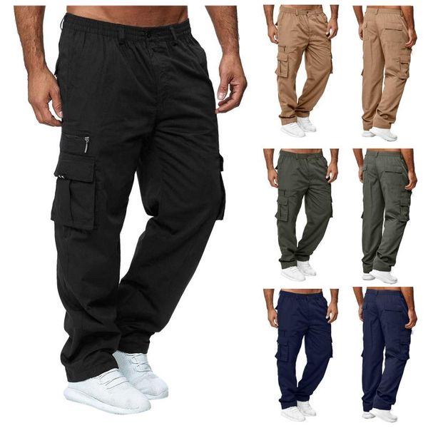 men's pants multi-pocket straight-leg overalls sports parkour fitness loose plus size casual, Black
men's pants multi-pocket straight-leg overalls sports parkour fitness loose plus size casual, Black
