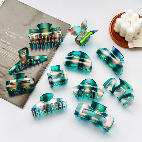 gradient color hair claws clamps colorful geometric hollow hair clips back head hairpins ponytail hairgrips hair accessories, Slivery;golden
gradient color hair claws clamps colorful geometric hollow hair clips back head hairpins ponytail hairgrips hair accessories, Slivery;golden