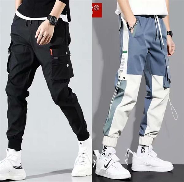 patchwork cargo pants men's mid-rise cropped trousers with multi-pocket mens hip hop clothing harajuku fashion jogging, Black
patchwork cargo pants men's mid-rise cropped trousers with multi-pocket mens hip hop clothing harajuku fashion jogging, Black