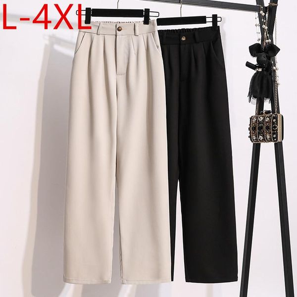 plus size pants ladies autumn for women solid large casual loose elastic waist wide leg female trousers l xl 2xl 3xl 4xl, Black
plus size pants ladies autumn for women solid large casual loose elastic waist wide leg female trousers l xl 2xl 3xl 4xl, Black