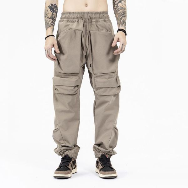 men's pants multi-pockets cotton oversize cargo trousers man fashion overalls casual jogger, Black
men's pants multi-pockets cotton oversize cargo trousers man fashion overalls casual jogger, Black
