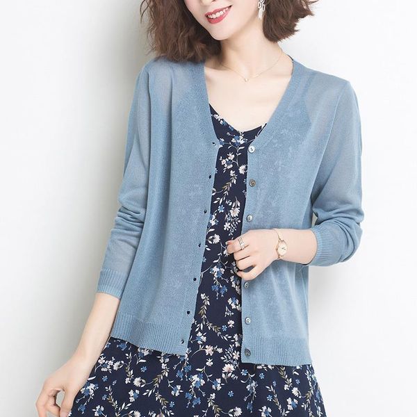 women's blouses & shirts women 2021 spring summer sunscreen knit cardigan female thin short ice silk blouse ladies solid color loose l, White
women's blouses & shirts women 2021 spring summer sunscreen knit cardigan female thin short ice silk blouse ladies solid color loose l, White