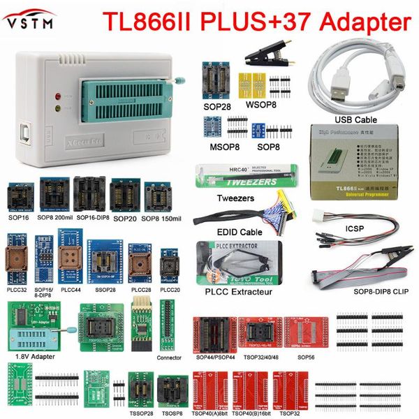 est v10.7 tl866ii plus universal original minipro programmer tl866 nand flash avr pic bios usb 31pcs/ 37pcs adapte diagnostic tools
est v10.7 tl866ii plus universal original minipro programmer tl866 nand flash avr pic bios usb 31pcs/ 37pcs adapte diagnostic tools