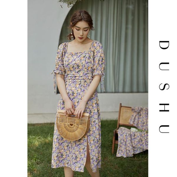 casual dresses dushu plus size floral print long dress women puff sleeve split bandage summer pleated vintage boho beach, Black;gray
casual dresses dushu plus size floral print long dress women puff sleeve split bandage summer pleated vintage boho beach, Black;gray