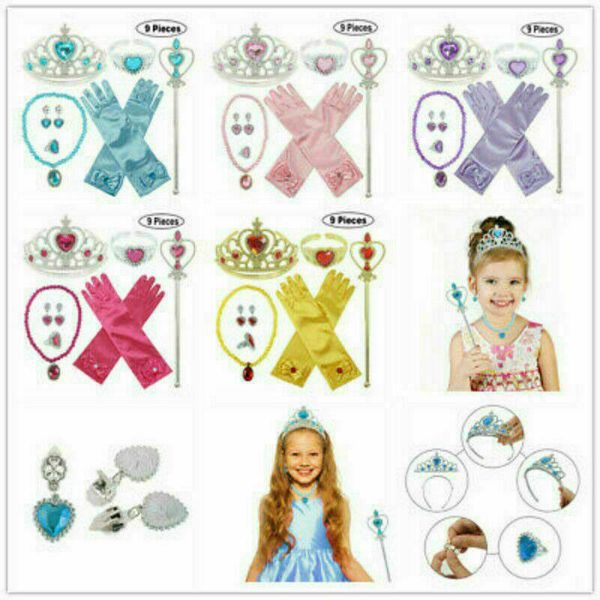 hair accessories 9 pieces set girls childs kids princess queen wand & tiara crown christmas dressing up, Slivery;white
hair accessories 9 pieces set girls childs kids princess queen wand & tiara crown christmas dressing up, Slivery;white
