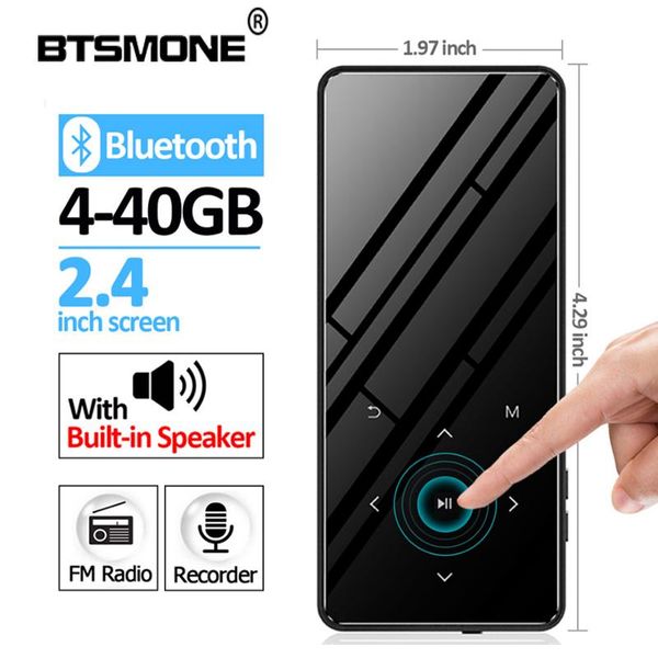 bluetooth 4.2 version touch screen mp3 player 40g bulit-in speaker hifi lossess portable audio with fm & mp4 players
bluetooth 4.2 version touch screen mp3 player 40g bulit-in speaker hifi lossess portable audio with fm & mp4 players