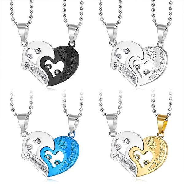 pendant necklaces necklace stainless steel women's love with heart temperament simple ladies hearts chains jewelry on the neck, Silver
pendant necklaces necklace stainless steel women's love with heart temperament simple ladies hearts chains jewelry on the neck, Silver