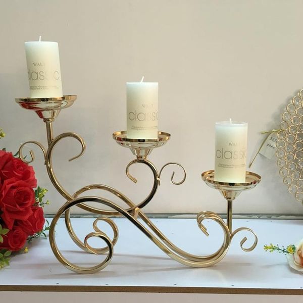 3-arms candle holders metal candelabras shiny gold candlesticks wedding centerpieces holder for home decoration
3-arms candle holders metal candelabras shiny gold candlesticks wedding centerpieces holder for home decoration