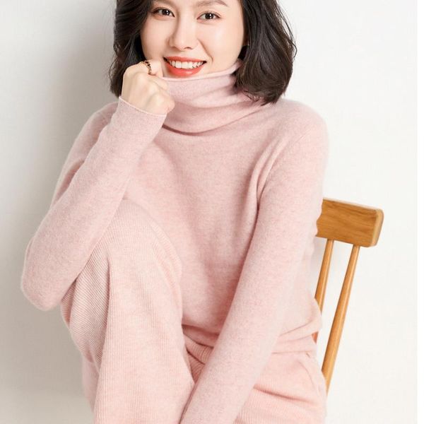 women's sweaters 100% ultra-fine pure wool sweater pile collar spring and autumn lazy loose thin section with a versatile base, White;black
women's sweaters 100% ultra-fine pure wool sweater pile collar spring and autumn lazy loose thin section with a versatile base, White;black