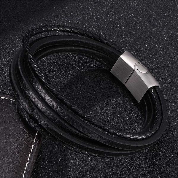 charm bracelets bracelet men multilayer leather bangles stainless steel magnetic-clasp braided wrap trendy armband pulsera hombre, Golden;silver
charm bracelets bracelet men multilayer leather bangles stainless steel magnetic-clasp braided wrap trendy armband pulsera hombre, Golden;silver