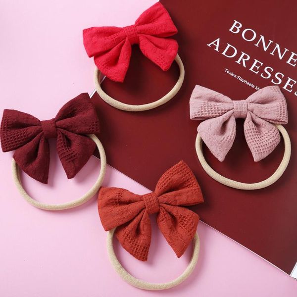 plaid linen cotton hair bows nylon headband girls bow elastic kid baby hairpins child accessories, Slivery;white
plaid linen cotton hair bows nylon headband girls bow elastic kid baby hairpins child accessories, Slivery;white