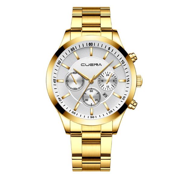wristwatches cuena 881 non-three-eye calendar stainless steel men watch waterproof quartz fashion luxury business trend wrist watches male, Slivery;brown
wristwatches cuena 881 non-three-eye calendar stainless steel men watch waterproof quartz fashion luxury business trend wrist watches male, Slivery;brown