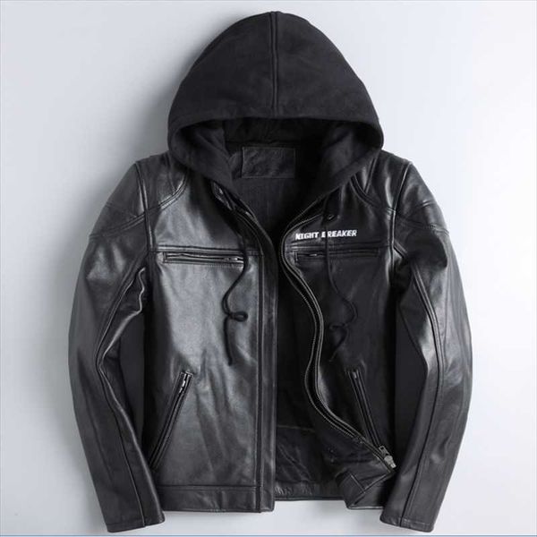 men's leather & faux genuine cowhide jacket motorcycle riding clothes black coat autumn and winter fashion slim
men's leather & faux genuine cowhide jacket motorcycle riding clothes black coat autumn and winter fashion slim