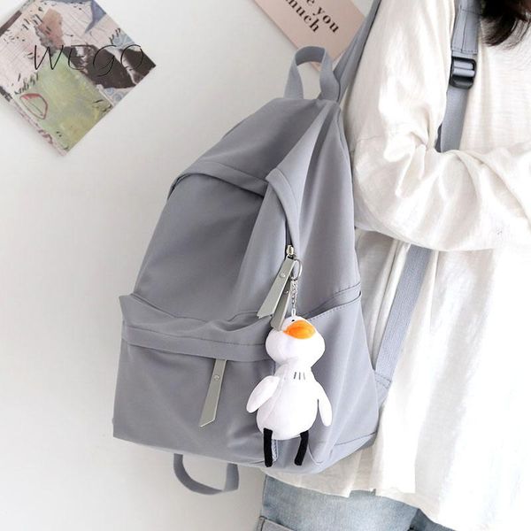 school bags ins solid color backpack female korean harajuku bag middle students junior high shoulders
school bags ins solid color backpack female korean harajuku bag middle students junior high shoulders