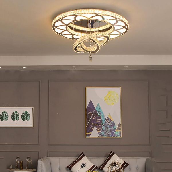 ceiling lights led modern lustre k9 crystal lamps dimming stainless steel hanging lighting for living room bedroom decor
ceiling lights led modern lustre k9 crystal lamps dimming stainless steel hanging lighting for living room bedroom decor