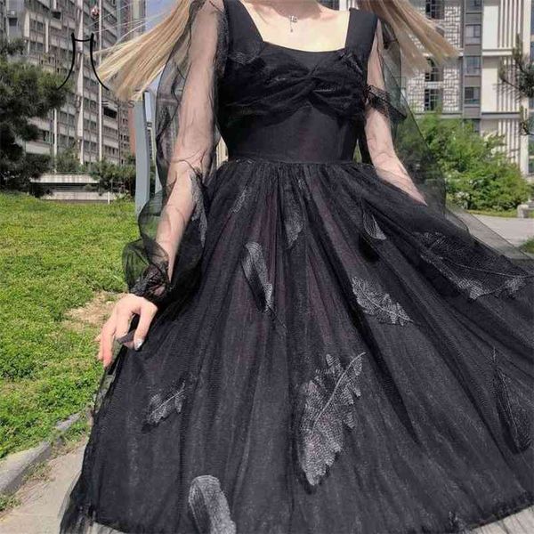 kawaii vintage summer dress women elegant lolita black revolve casual princess puff sleeve fairy 210517, Black;gray
kawaii vintage summer dress women elegant lolita black revolve casual princess puff sleeve fairy 210517, Black;gray