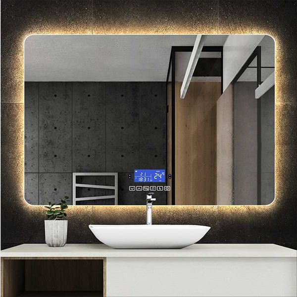 mirrors rectangle bluetooth smart bathroom makeup mirror with led light human body induction anti-fog backlight wall hanging
mirrors rectangle bluetooth smart bathroom makeup mirror with led light human body induction anti-fog backlight wall hanging