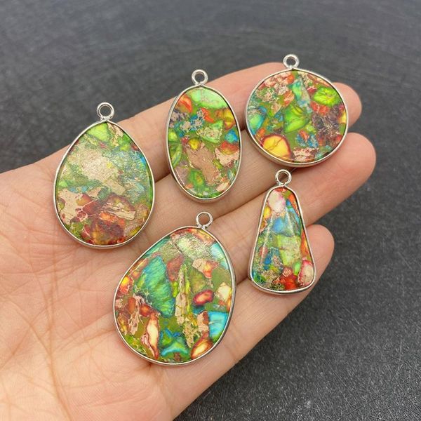 charms natural stone pendant irregular shape turquoise for jewelry making diy necklace wholesale, Bronze;silver
charms natural stone pendant irregular shape turquoise for jewelry making diy necklace wholesale, Bronze;silver