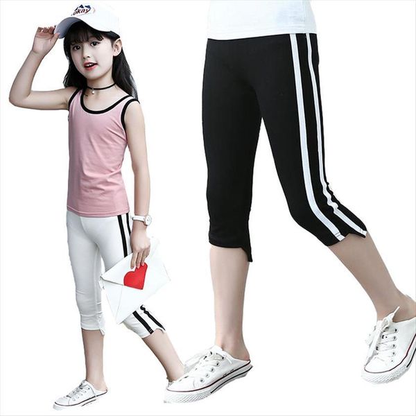 kids leggings for girls children clothing cotton side striped pants summer calf length trousers teenage sportswear 3 14y, Blue
kids leggings for girls children clothing cotton side striped pants summer calf length trousers teenage sportswear 3 14y, Blue