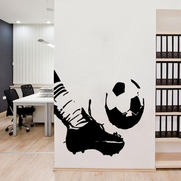 

wall stickers artistic football sticker play soccer decal for kids room decor wallpaper boys bedroom fc