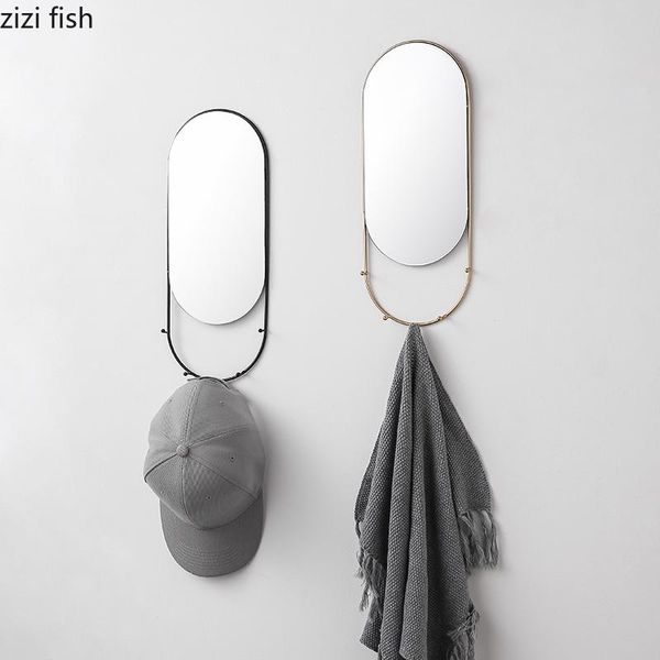 mirrors wall decoration mirror door key hanging creative bedroom personality art design coat rack without holes
mirrors wall decoration mirror door key hanging creative bedroom personality art design coat rack without holes