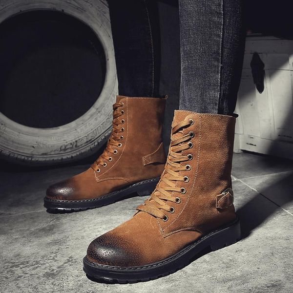 boots 2021 autumn winter men personality sanding head european shoes pu fashion retro locomotive style 39-44, Black
boots 2021 autumn winter men personality sanding head european shoes pu fashion retro locomotive style 39-44, Black