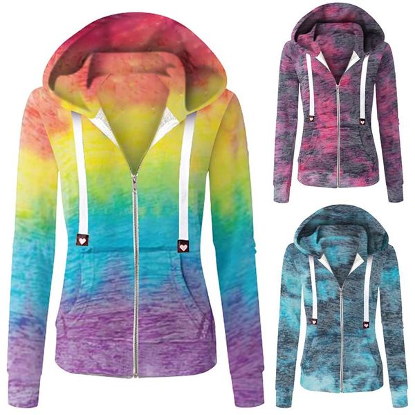 women's hoodies & sweatshirts fashion casual tie-dyed print zipper long sleeve pocket loose coat warm sports sweater hoodie for autumn, Black
women's hoodies & sweatshirts fashion casual tie-dyed print zipper long sleeve pocket loose coat warm sports sweater hoodie for autumn, Black