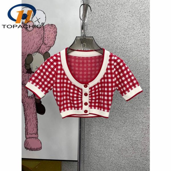 3.20 spring summer embroidery letter red plaid knit cardigan or contrast color shorts set women women's tracksuits, Gray
3.20 spring summer embroidery letter red plaid knit cardigan or contrast color shorts set women women's tracksuits, Gray