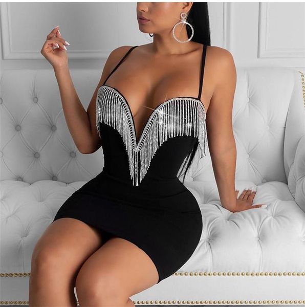 casual dresses crystal tassel party dress women summer spaghetti straps backless curve low cut club bodyocn black, Black;gray
casual dresses crystal tassel party dress women summer spaghetti straps backless curve low cut club bodyocn black, Black;gray