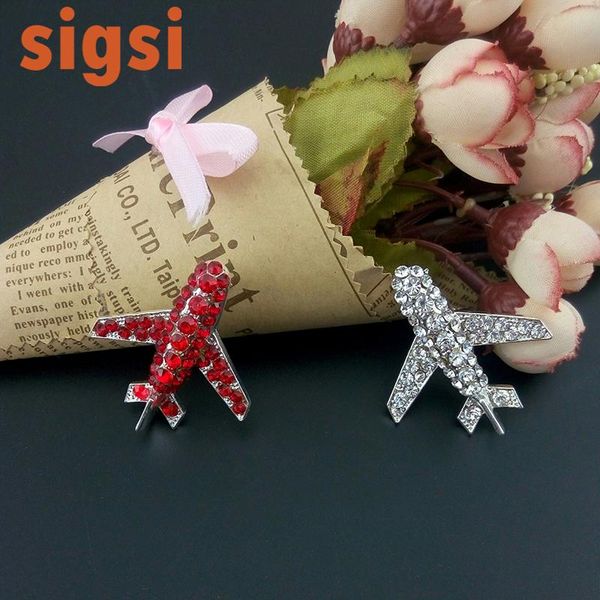 pins, brooches 100pcs fashion 40mm clear and red airplane rhinestone brooch pin crystal aircraft for gift/party, Gray
pins, brooches 100pcs fashion 40mm clear and red airplane rhinestone brooch pin crystal aircraft for gift/party, Gray