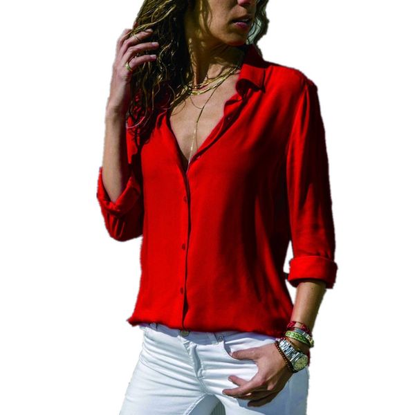 women's blouses spring elegant long sleeve blouse shirt turn down collar chiffon blouse office shirts blusas plus size 210423, White
women's blouses spring elegant long sleeve blouse shirt turn down collar chiffon blouse office shirts blusas plus size 210423, White
