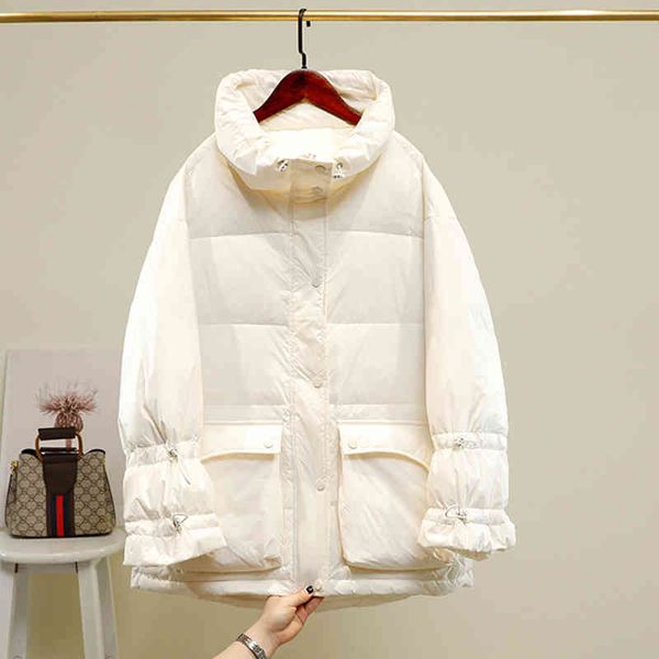 winter women 90% white duck down warm parkas coat loose thickness jacket snow outerwear 210423, Black
winter women 90% white duck down warm parkas coat loose thickness jacket snow outerwear 210423, Black