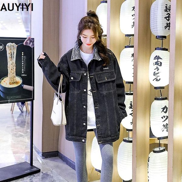 women's jackets 2021 spring fashion korean mid-length casual loose stitching zebra pattern couple denim jacket women auyiyi, Black;brown
women's jackets 2021 spring fashion korean mid-length casual loose stitching zebra pattern couple denim jacket women auyiyi, Black;brown