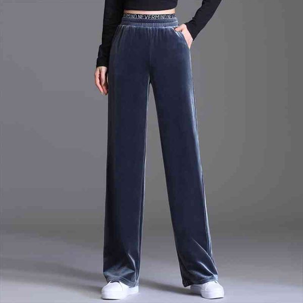 autumn winter wide leg pants women elastic waist elegant casual ladies black double thick velvet trousers vintage female palazzo, Black;white
autumn winter wide leg pants women elastic waist elegant casual ladies black double thick velvet trousers vintage female palazzo, Black;white