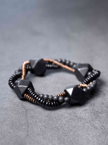 qu weihua black sandalwood volcanic rock copper bead hand string male style personalized literary jewelry bracelet female, Golden;silver
qu weihua black sandalwood volcanic rock copper bead hand string male style personalized literary jewelry bracelet female, Golden;silver