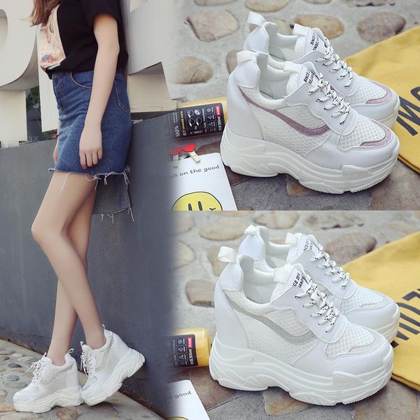dress shoes 2021 summer breathable mesh sneakers korean fashion thick bottom increase 10cm super high heel women's, Black
dress shoes 2021 summer breathable mesh sneakers korean fashion thick bottom increase 10cm super high heel women's, Black