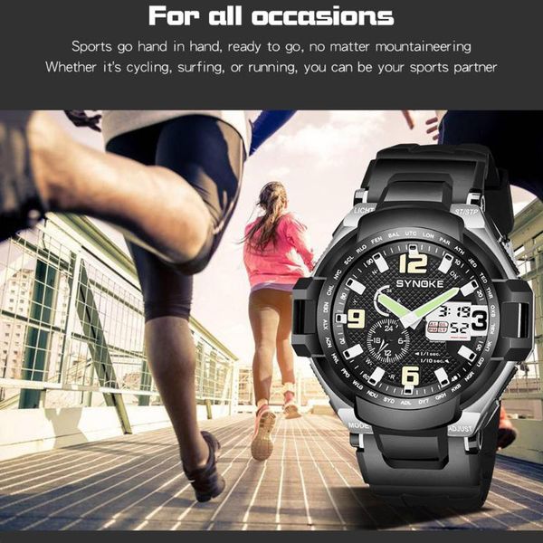 wristwatches fashion electronic watch sports multi function men's led two time creative digital relogio masculino, Slivery;brown
wristwatches fashion electronic watch sports multi function men's led two time creative digital relogio masculino, Slivery;brown