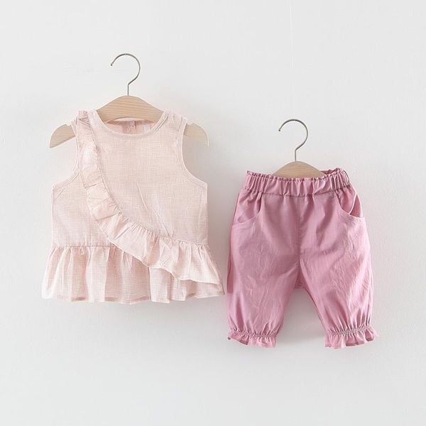 clothing sets girls set summer baby oblique lace vest skirt seven-point pants two-piece, White
clothing sets girls set summer baby oblique lace vest skirt seven-point pants two-piece, White