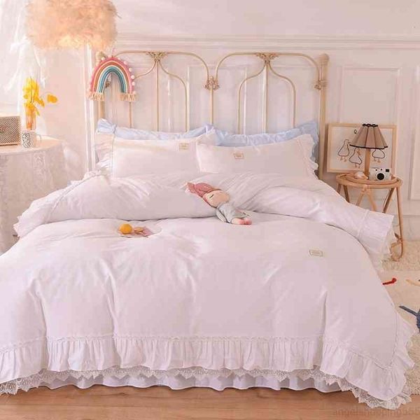 chic ruffles duvet premium 100% cotton white bedding set soft comforter cover bedskirt pillowcases king 4pcs
chic ruffles duvet premium 100% cotton white bedding set soft comforter cover bedskirt pillowcases king 4pcs