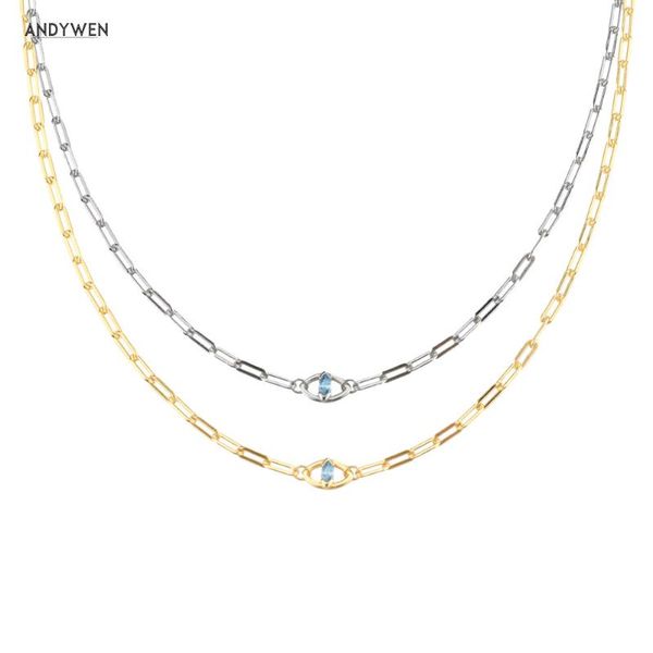 chains andywen 925 sterling silver gold blue zircon eye horoscope chain long choker luxury fine jewelry gift wedding party jewels
chains andywen 925 sterling silver gold blue zircon eye horoscope chain long choker luxury fine jewelry gift wedding party jewels