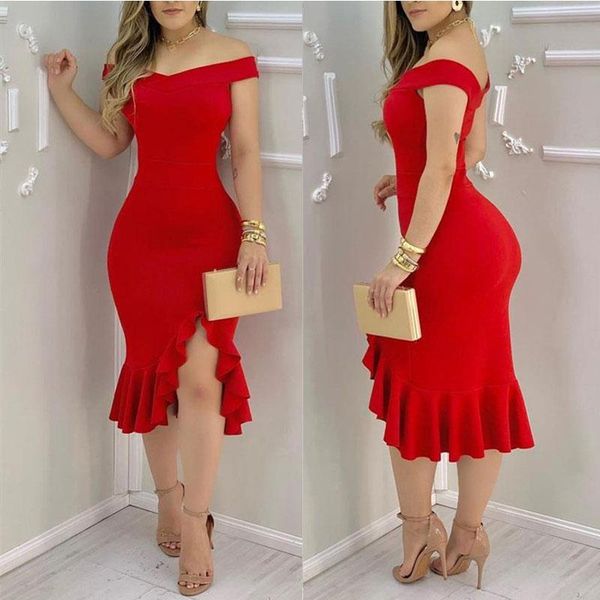 casual dresses 2021 summer women's dress one-shoulder temperament fashion party, Black;gray
casual dresses 2021 summer women's dress one-shoulder temperament fashion party, Black;gray