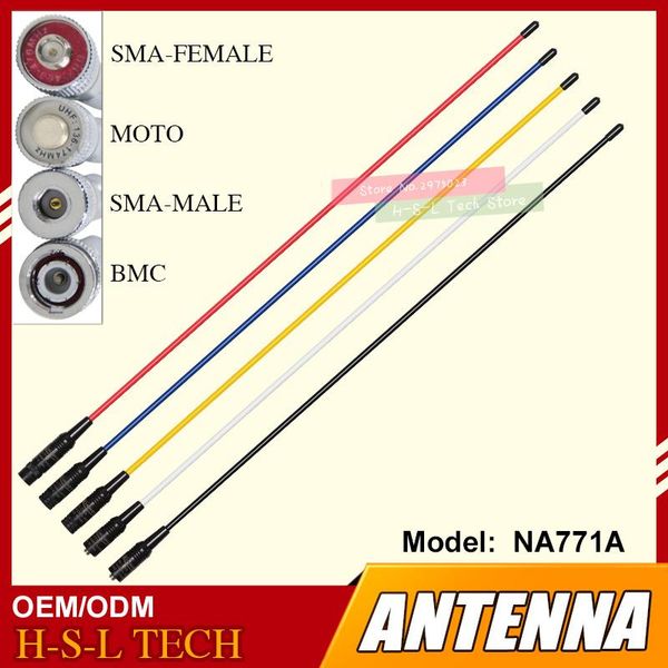 walkie talkie sma-female/bnc/sma-male soft antenna dual wide band na-771a vhf/uhf 144/430mhz high gain for hyt
walkie talkie sma-female/bnc/sma-male soft antenna dual wide band na-771a vhf/uhf 144/430mhz high gain for hyt