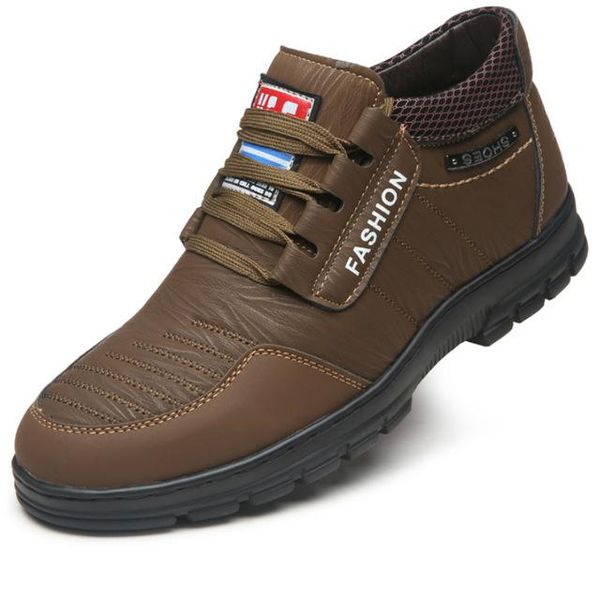 dress shoes fashion winter men plush warm boots leather moccasins outdoor non-slip sneakers men's footwear, Black
dress shoes fashion winter men plush warm boots leather moccasins outdoor non-slip sneakers men's footwear, Black