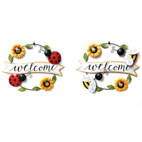 promotion 2x metal sunflower wall art handmade welcome hanging ornament for fence yard decoration spot-a & b novelty items
promotion 2x metal sunflower wall art handmade welcome hanging ornament for fence yard decoration spot-a & b novelty items