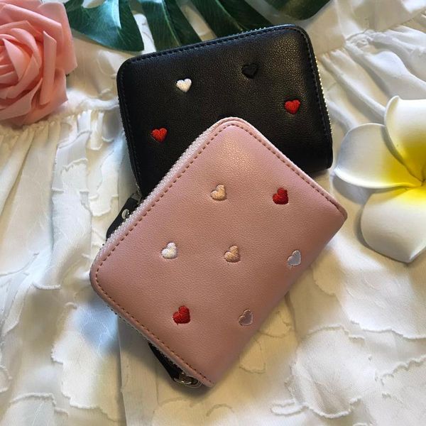 card holders genuine leather organ female wallet purse multi-card bit zipper heart pattarn cow hide bag, Brown;gray
card holders genuine leather organ female wallet purse multi-card bit zipper heart pattarn cow hide bag, Brown;gray