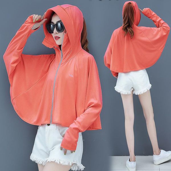 women's trench coats sun-proof clothing female 2021 sun-protective breathable thin coat summer short uv protection shawl cycling, Tan;black
women's trench coats sun-proof clothing female 2021 sun-protective breathable thin coat summer short uv protection shawl cycling, Tan;black