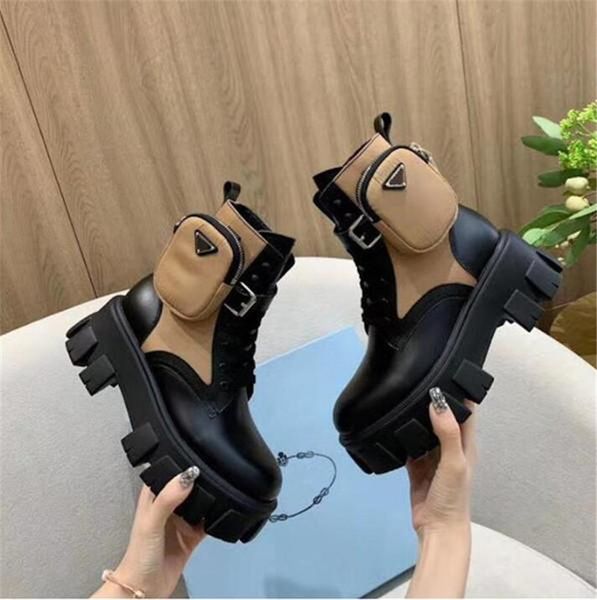 designer monolith boots leather nylon pouch ankle shoes platform wedges booties military inspired combat boot, Black
designer monolith boots leather nylon pouch ankle shoes platform wedges booties military inspired combat boot, Black