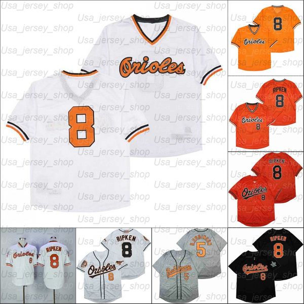 retro baseball home 8 ripken 5 b.robinson orange white black grey jerseys, Blue;black
retro baseball home 8 ripken 5 b.robinson orange white black grey jerseys, Blue;black