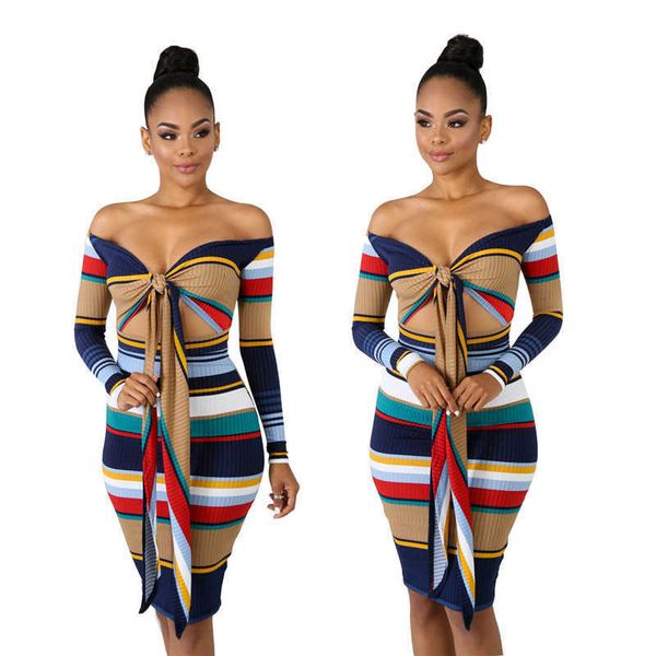 knot striped ribbed off the shoulder women long sleeve high waist hollow out front party club wear bodycon dress 2021, Black;white
knot striped ribbed off the shoulder women long sleeve high waist hollow out front party club wear bodycon dress 2021, Black;white